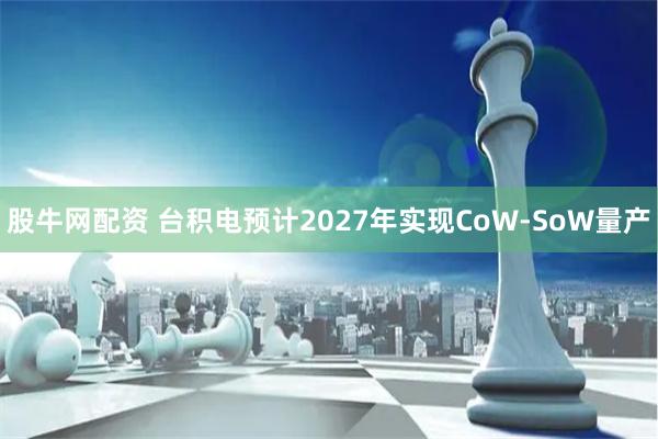 股牛网配资 台积电预计2027年实现CoW-SoW量产